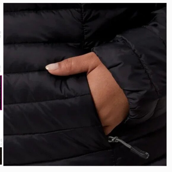 NWT 32 Degrees Heat Ultra Lightweight Down Packable Coat Jacket Black Sz L - Picture 3 of 14